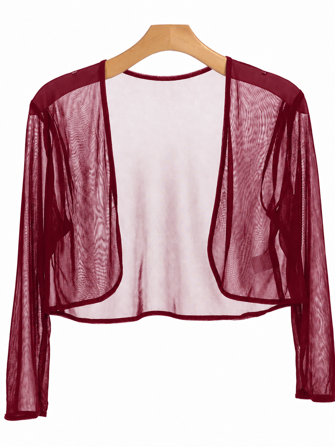 Chiffon MJ Bolero Burgundy
