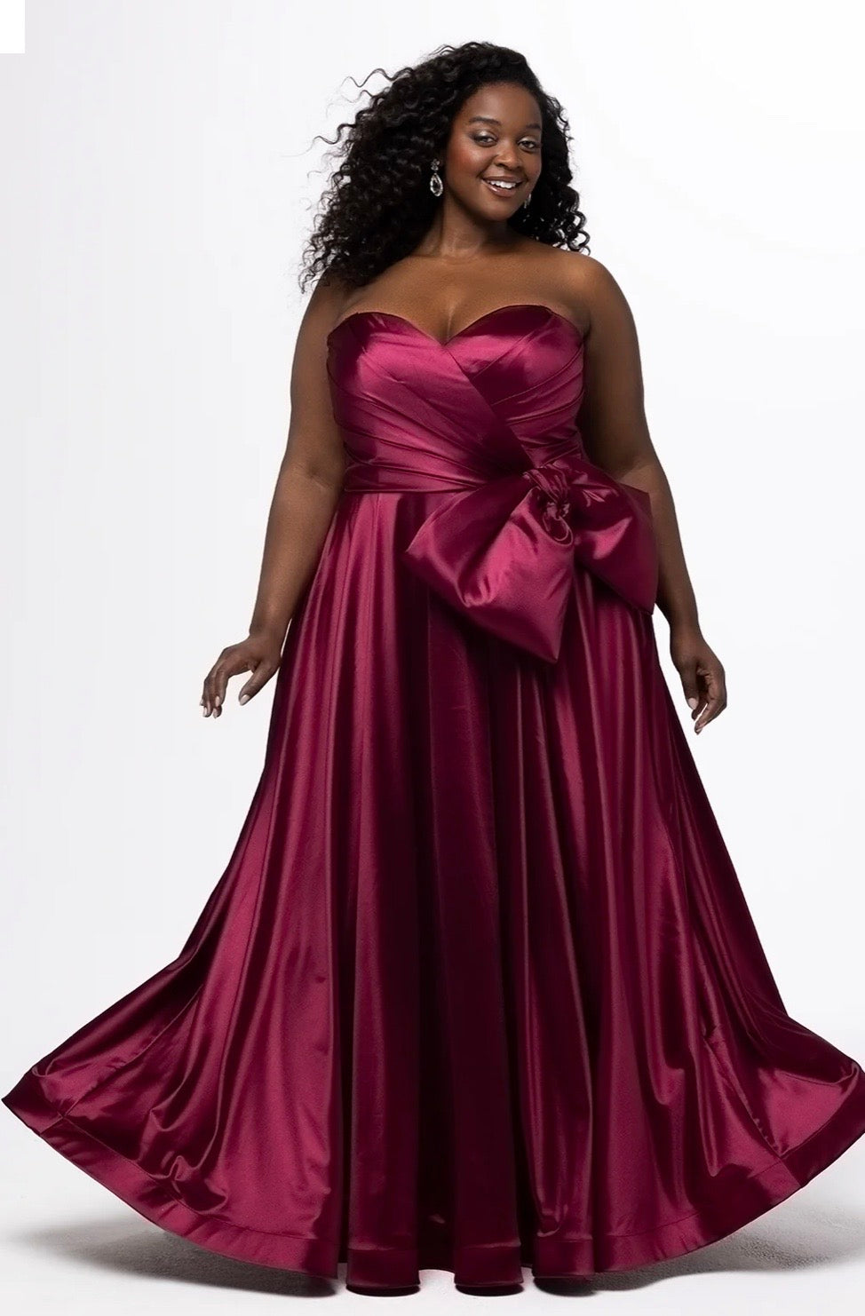 Satin Bow Ballgown