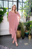 Embellished Sleeve Cape Jumpsuit 