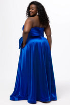 Satin Bow Ballgown ROYAL BLUE